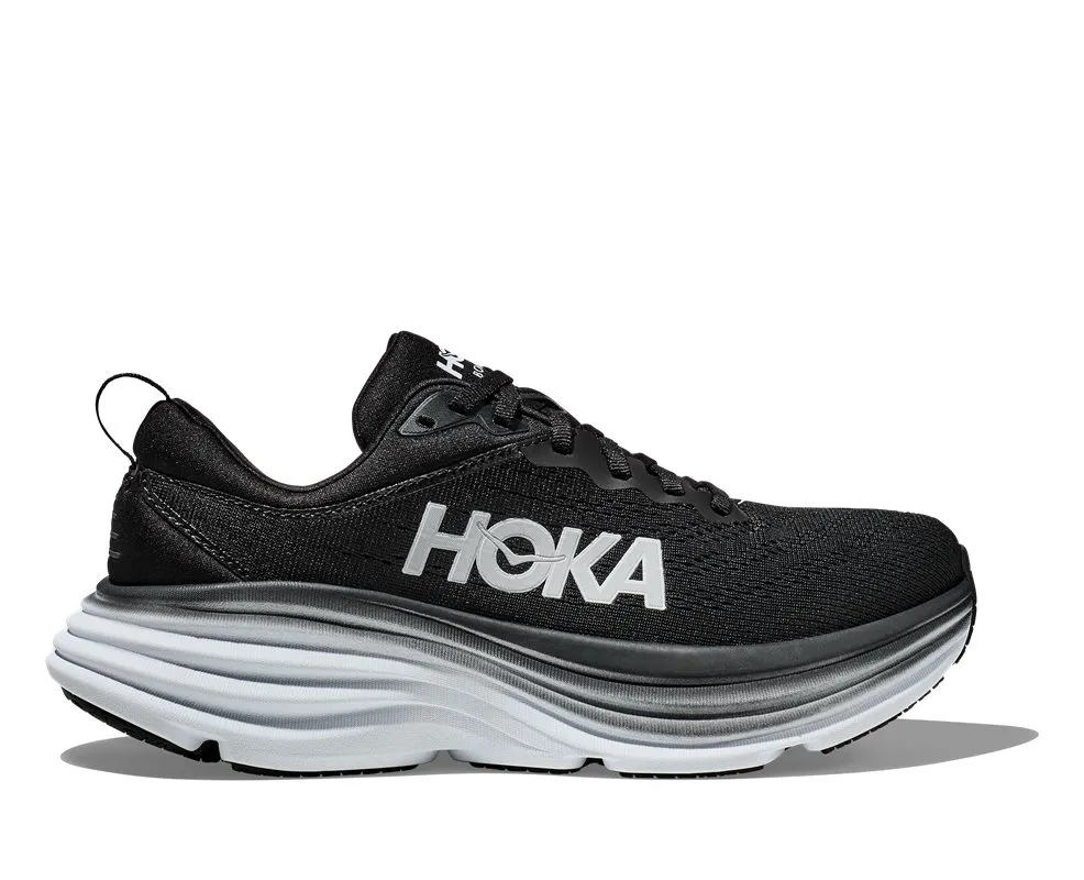 Hoka W Bondi 8 Wide, Black/white