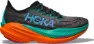 Hoka Women's Mach X 2 Wide, Black/electric aqua