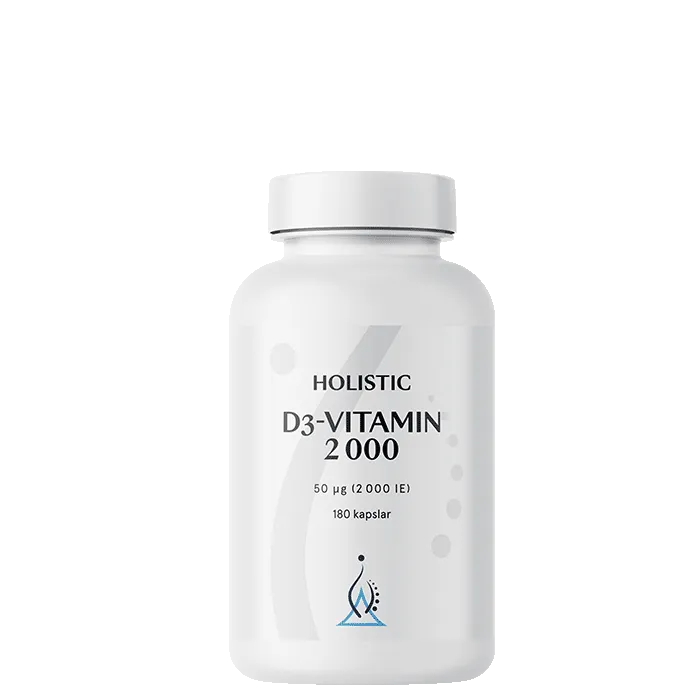 Holistic D3-vitamin 2000 IE 180 kapsler, 180 kapsler