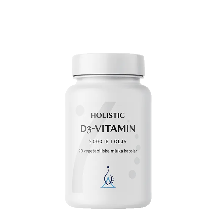 Holistic D3-vitamin 2000 IE 90 kapsler i kokosolje, 90 kapsler Holistic D3-vitamin 2000 IE 90 kapsler i kokosolje, 90 kapsler