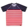 Hoopoe Stars And Stripes Kortarmet T-skjorte male, Navy / red / white