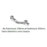 Hope C Postmount Skivebremsekaliperadapter, Black, 160-203mm