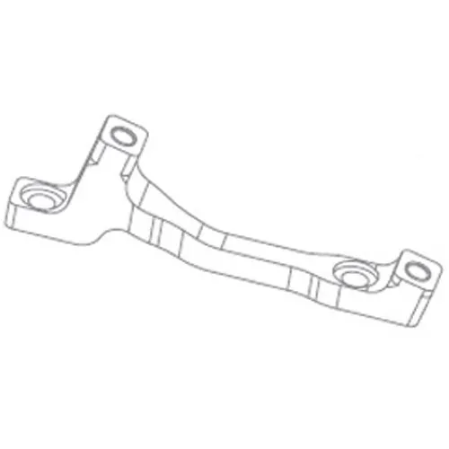 Hope Q Postmount Skivebremsekaliperadapter, Black, 203-220mm