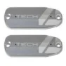 Hope Tech 4 Deksel Til Bremsevæskebeholder 2 Enheter, Silver, One Size