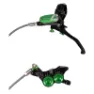 Hope Tech 4 V4 Høyre Bremsehåndtak, Black / green, One Size