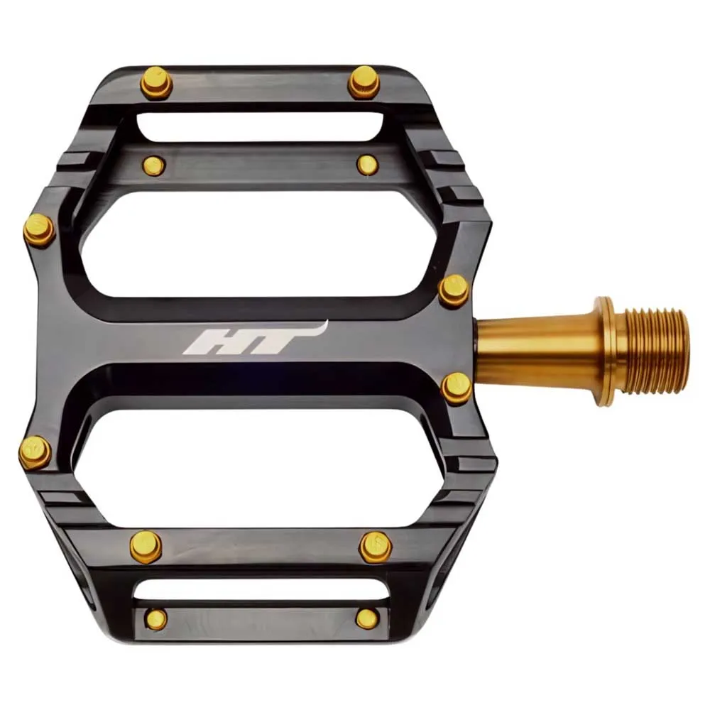 HT Ar09 Titanium Axle Sykkelpedaler, Black, One Size
