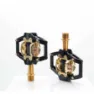 HT T2 Titanium Limited Edition Sykkelpedaler, Stealth black / gold, One Size