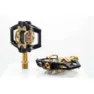 HT T2 Titanium Limited Edition Sykkelpedaler, Stealth black / gold, One Size