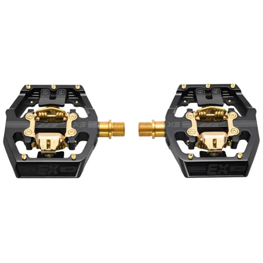 HT X3 Titanium Limited Edition Sykkelpedaler, Stealth black / gold, One Size HT X3 Titanium Limited Edition Sykkelpedaler, Stealth black / gold, One Size