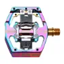 HT X3 Titanium Sykkelpedaler, Oilslick, One Size