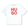 Hugo G00008 Kortarmet T-skjorte Refurbished, White, 6Y
