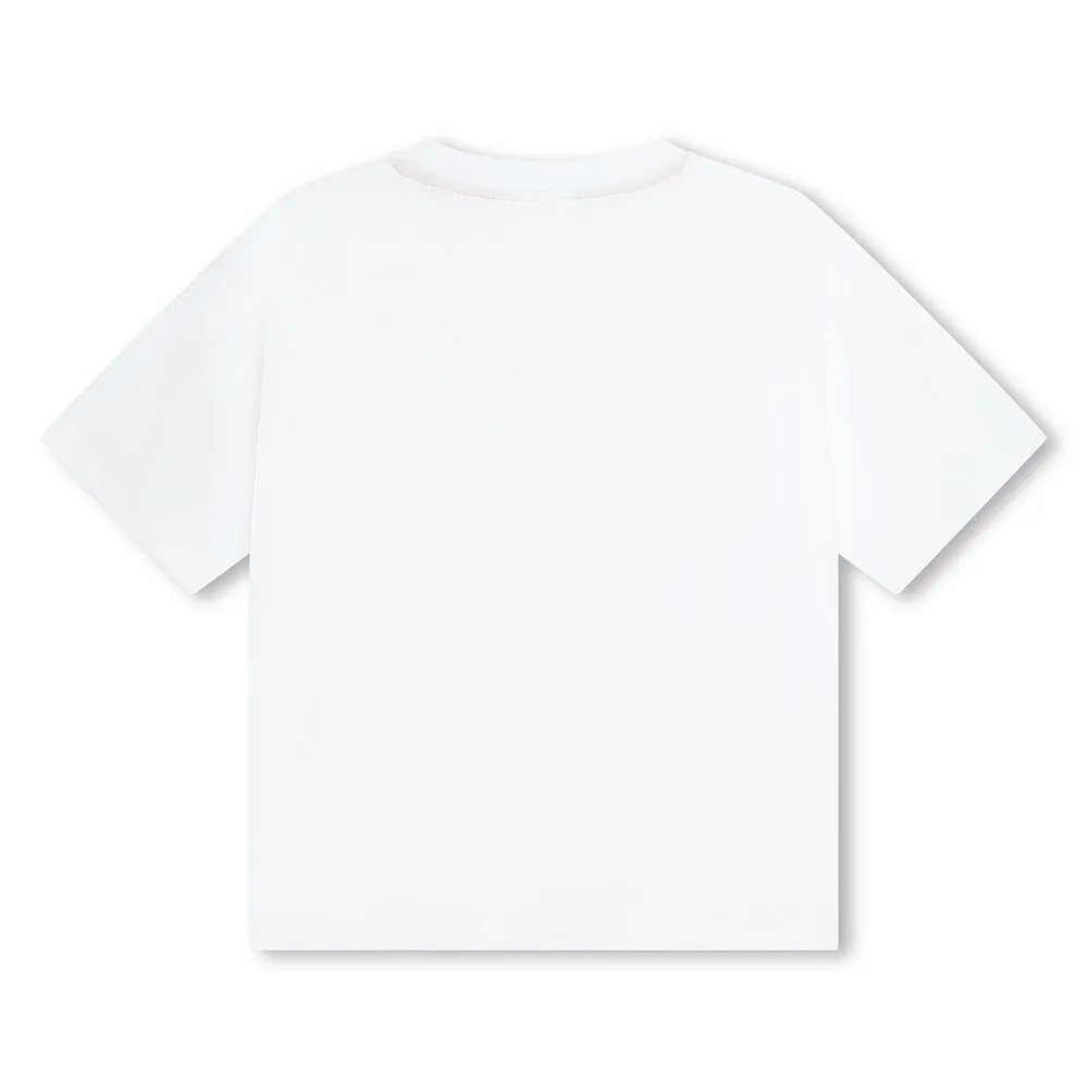 Hugo G00008 Kortarmet T-skjorte Refurbished, White, 6Y