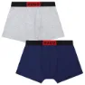 Hugo G00125 Badeshorts Boxer, Blue, 14Y
