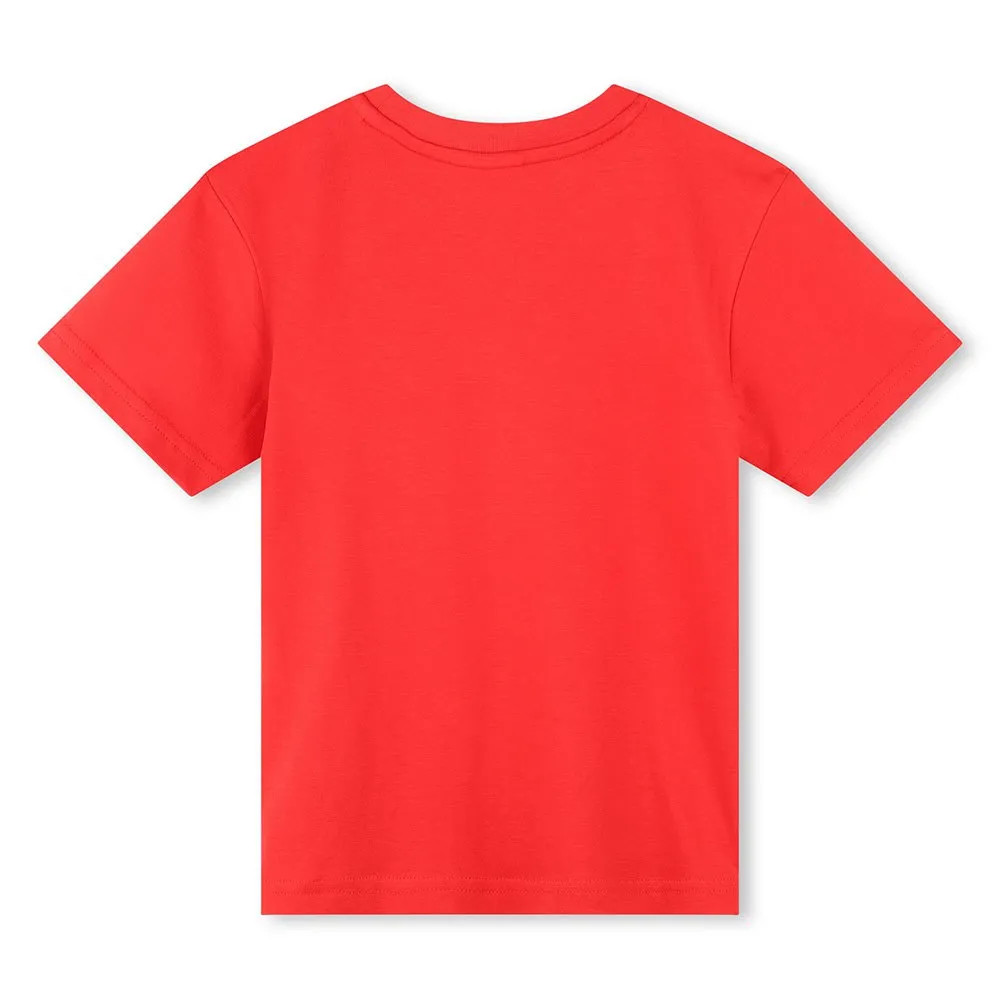 Hugo G00142 Kortarmet T-skjorte, Red, 12Y