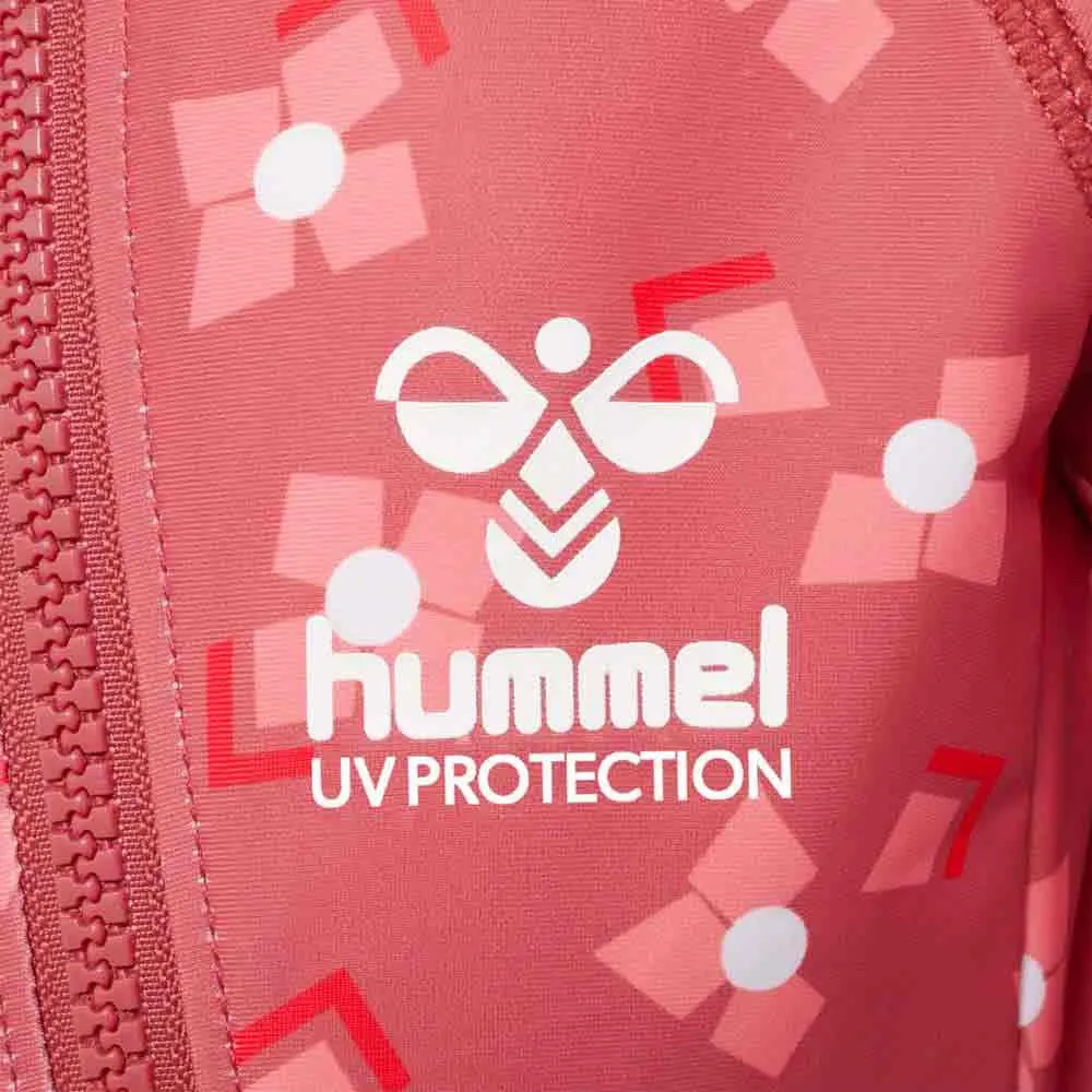 Hummel Cala Uv-shorts Med Korte Ermer unisex, Dusty cedar, 9-12MON