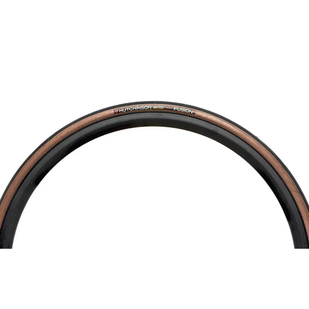 Hutchinson Fusion 5 Performance Storm Protech 700c X 25 Racerdekk, Black / tan, 700C x 25, Sykkeldekk