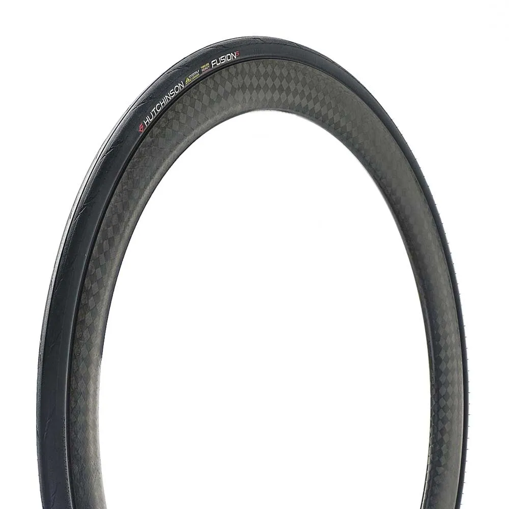 Hutchinson Fusion 5 Performance Tubeless 700c X 25 Stiv Racerdekk, Black, 700C x 25, Sykkeldekk
