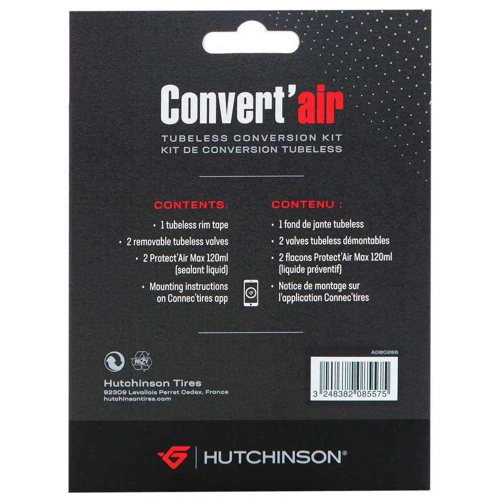 Hutchinson Tubeless 25 Mm Konverteringssett, Black, One Size