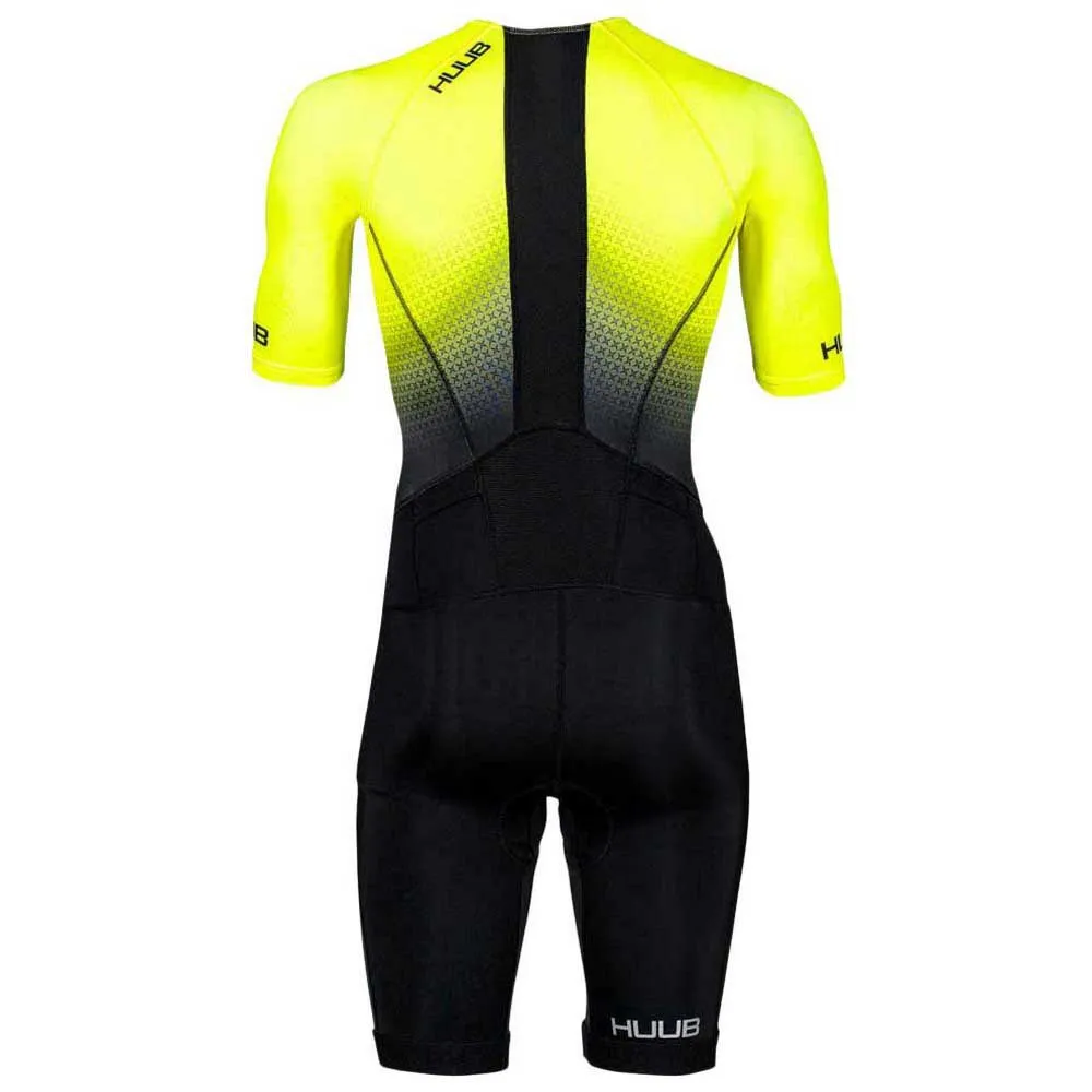 HUUB Commit Long Course Kortermet Trisuit male, Black / fluo yellow HUUB Commit Long Course Kortermet Trisuit male, Black / fluo yellow
