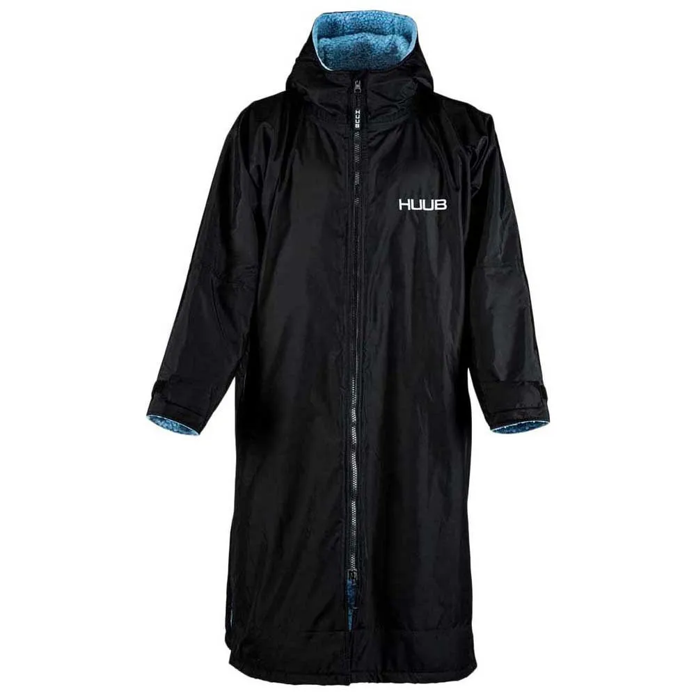 HUUB Junior Badekåpe Parkas unisex, Black / blue, One Size