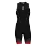 HUUB Race Ermeløs Triatlon-drakt male, Black / red