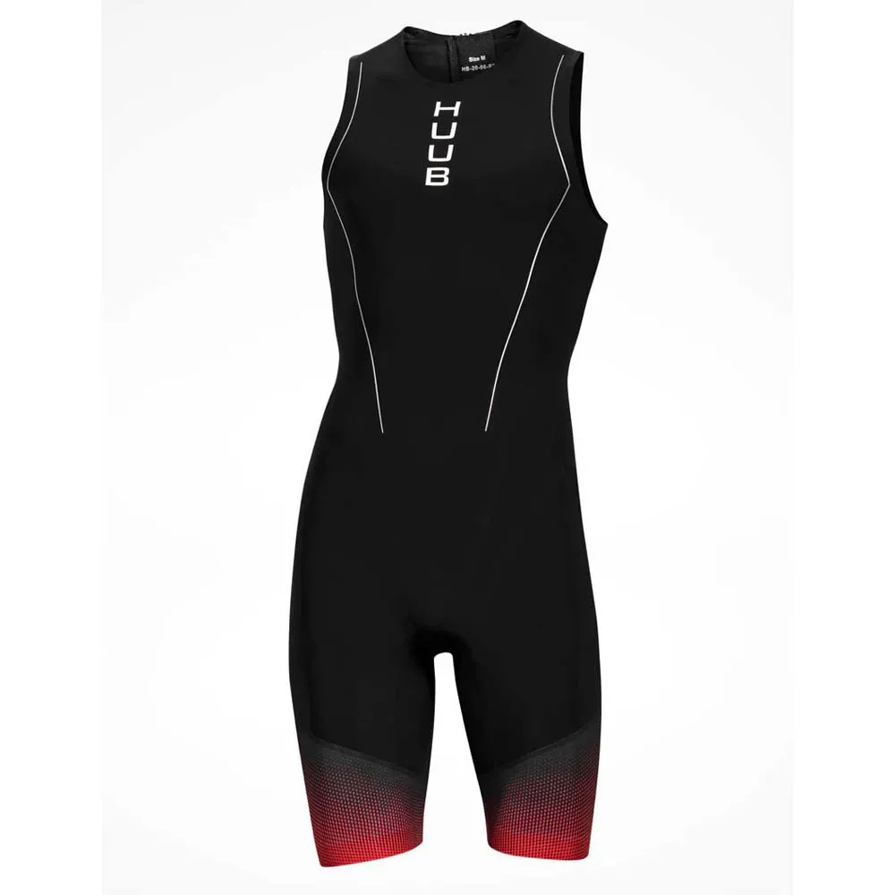 HUUB Race Ermeløs Triatlon-drakt male, Black / red HUUB Race Ermeløs Triatlon-drakt male, Black / red