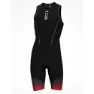 HUUB Race Ermeløs Triatlon-drakt male, Black / red