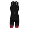 HUUB Race Ermeløs Triatlon-drakt male, Black / red