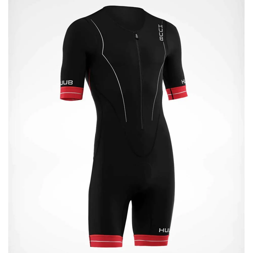 HUUB Raceline Kortermet Trisuit male, Black / red HUUB Raceline Kortermet Trisuit male, Black / red