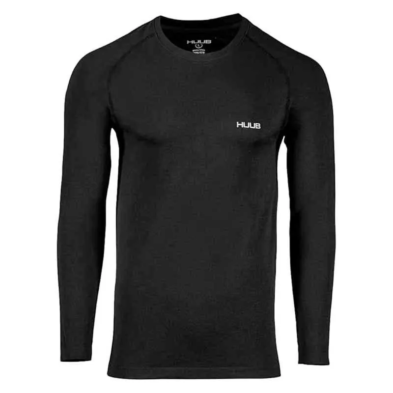HUUB Seamfree Langarmet T-skjorte male, Black, S