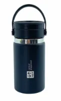 Hydro Flask 12 oz Wide Coffee Flex Sip black med VPG-logo Hydro Flask 12 oz Wide Coffee Flex Sip black med VPG-logo