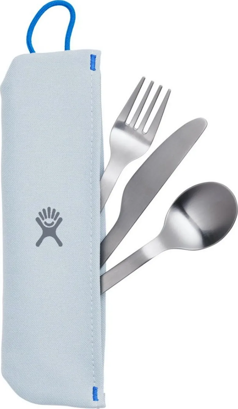 Hydro Flask Flatware Set With Pouch, Stainless, One Size Hydro Flask Flatware Set With Pouch, Stainless, One Size