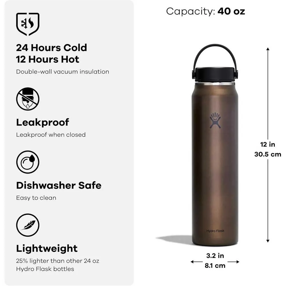 Hydro Flask Lightwight Wide Flex Cap 1.1l Termosflaske, Tourmaline, One Size