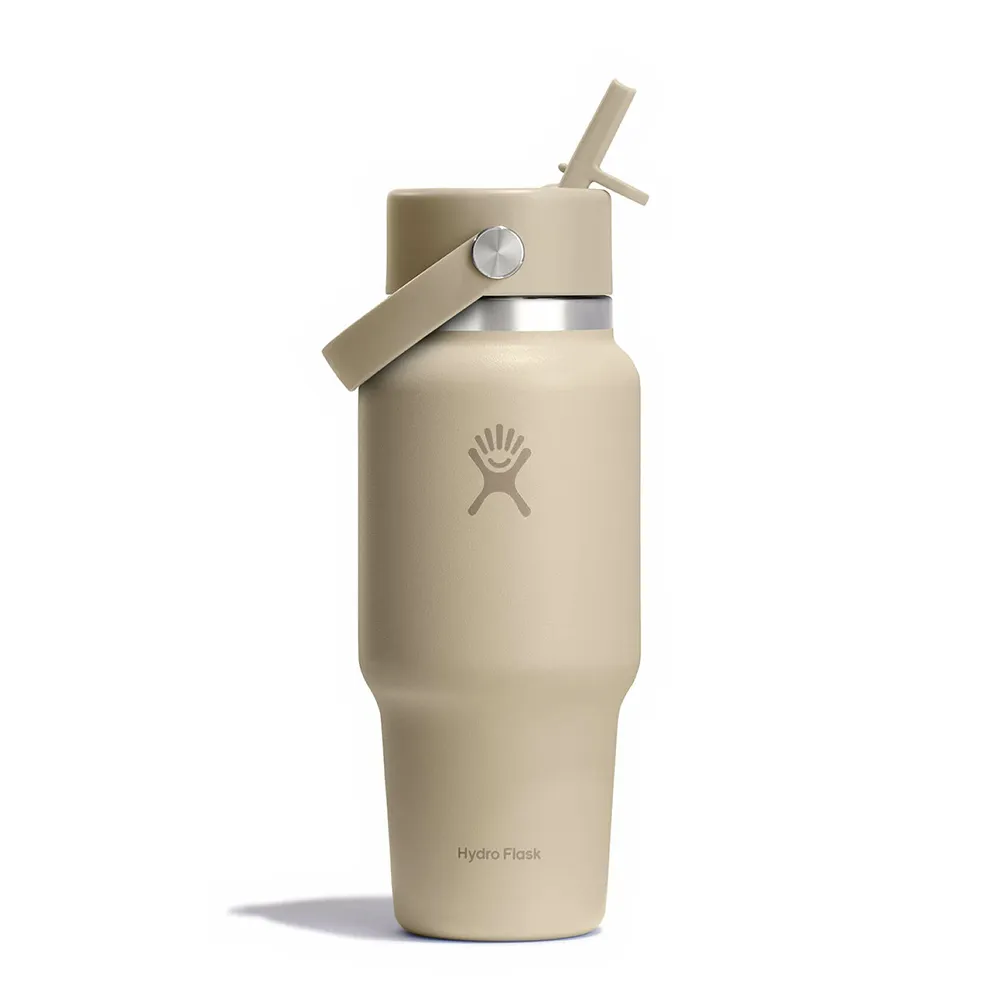 Hydro Flask Wide Flex Straw Travel 947ml Termosflaske, Oat, One Size