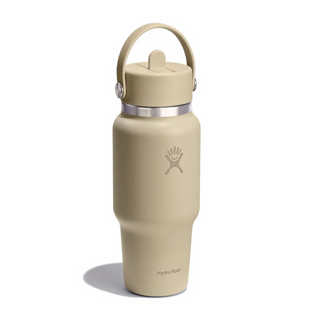 Hydro Flask Wide Flex Straw Travel 947ml Termosflaske, Oat, One Size