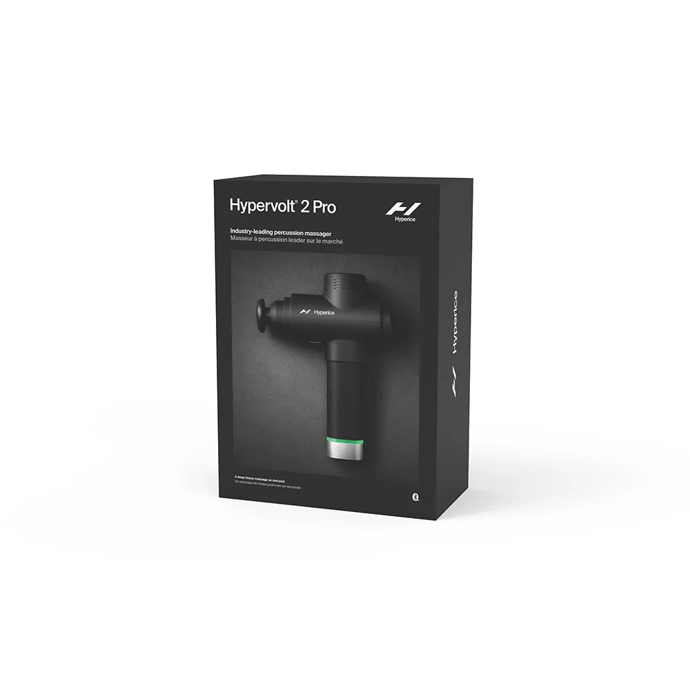 Hyperice Hypervolt 2 Pro Massasjepistol, Black, One Size Hyperice Hypervolt 2 Pro Massasjepistol, Black, One Size