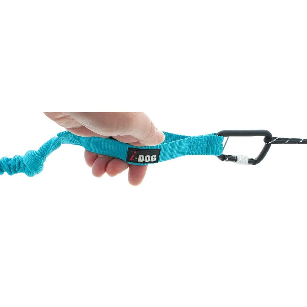 I-dog Canicross Opale Small Dog Hundebånd, Blue, 190cm