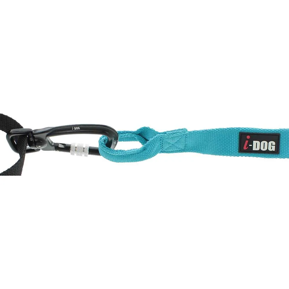 I-dog Canicross Opale Small Dog Hundebånd, Blue, 190cm