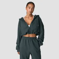 ICANIWILL Everyday Cropped Zip Hoodie Wmn