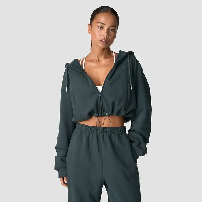 ICANIWILL Everyday Cropped Zip Hoodie Wmn