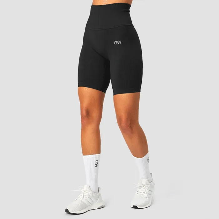 ICANIWILL Ribbed Define Seamless Pocket Biker Shorts