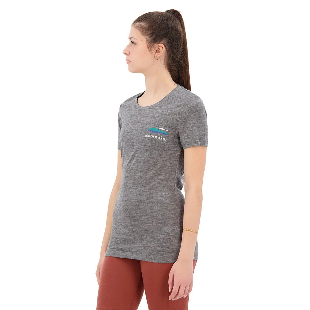 Icebreaker 150 Tech Lite Ii Aotearoa Merino Kortarmet T-skjorte, Gritstone heather
