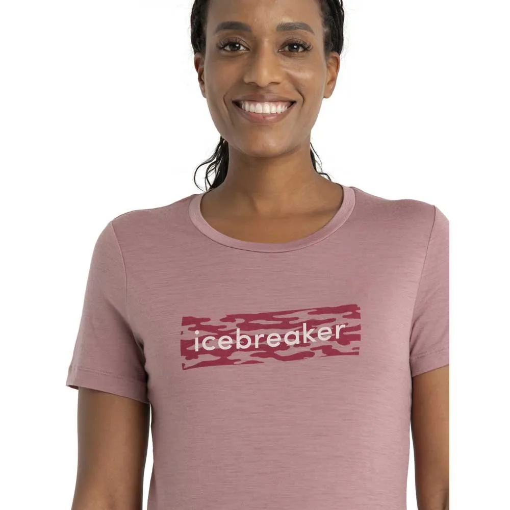 Icebreaker 150 Tech Lite Ii Iceb Logo Camo Merino Kortarmet T-skjorte Icebreaker 150 Tech Lite Ii Iceb Logo Camo Merino Kortarmet T-skjorte