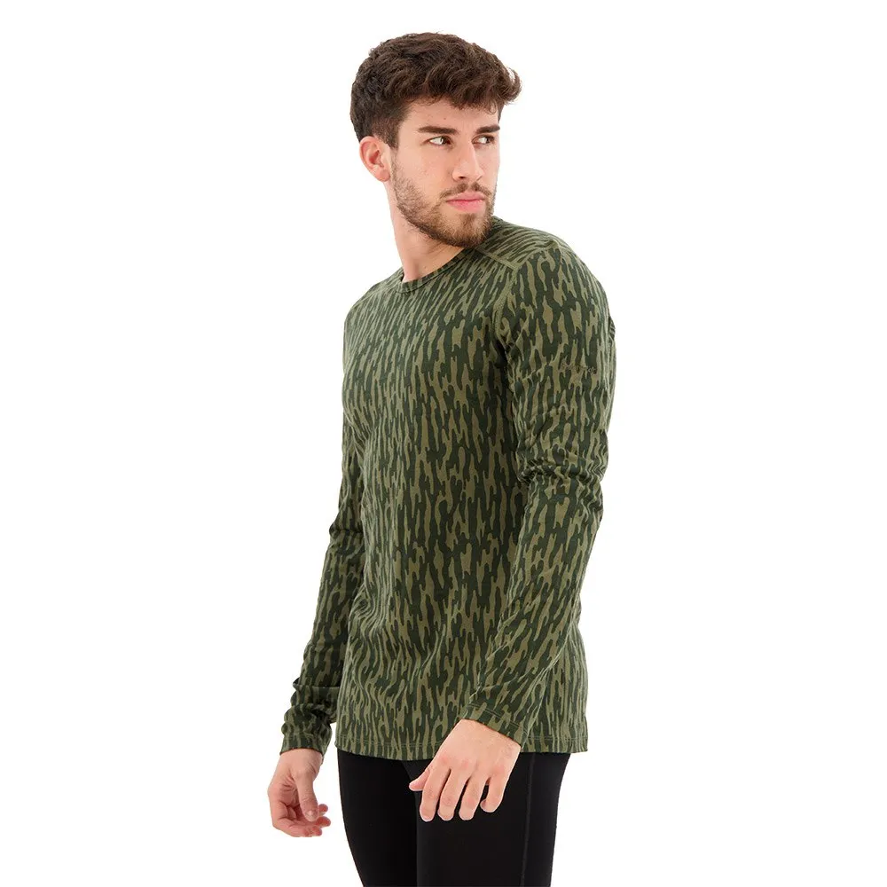 Icebreaker 200 Oasis Crewe Macro Forms Merino Langarmet Baselag