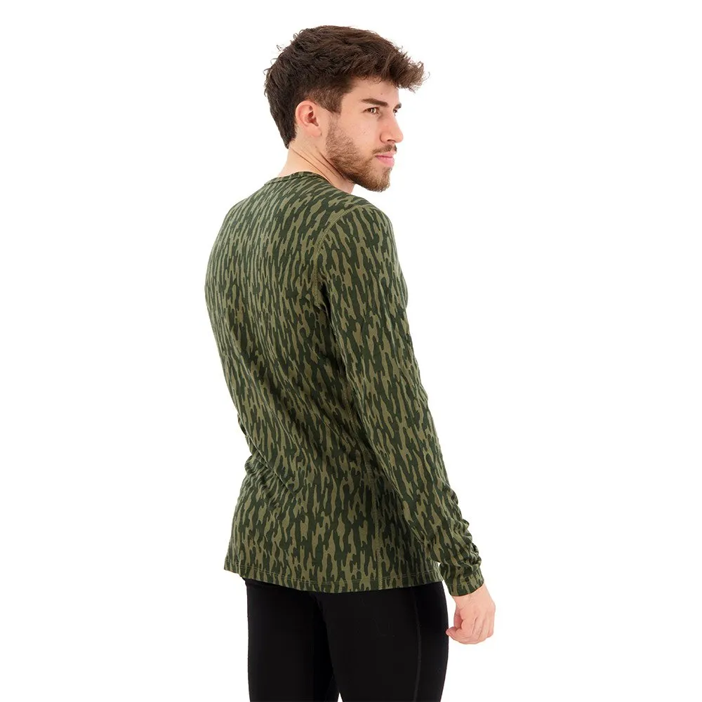 Icebreaker 200 Oasis Crewe Macro Forms Merino Langarmet Baselag