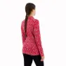 Icebreaker 260 Vertex Macro Forms Merino Langarmet Baselag, Crystal / electron pink / j