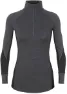 Icebreaker 260 Zone LS Half Zip Ws, Jet heather/black