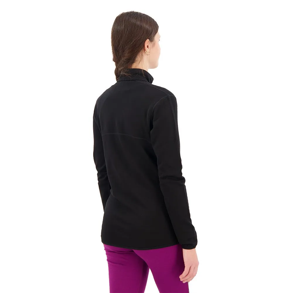 Icebreaker 560 Realfleece Elemental Ii Merino Genser Med Hel Glidelås, Black