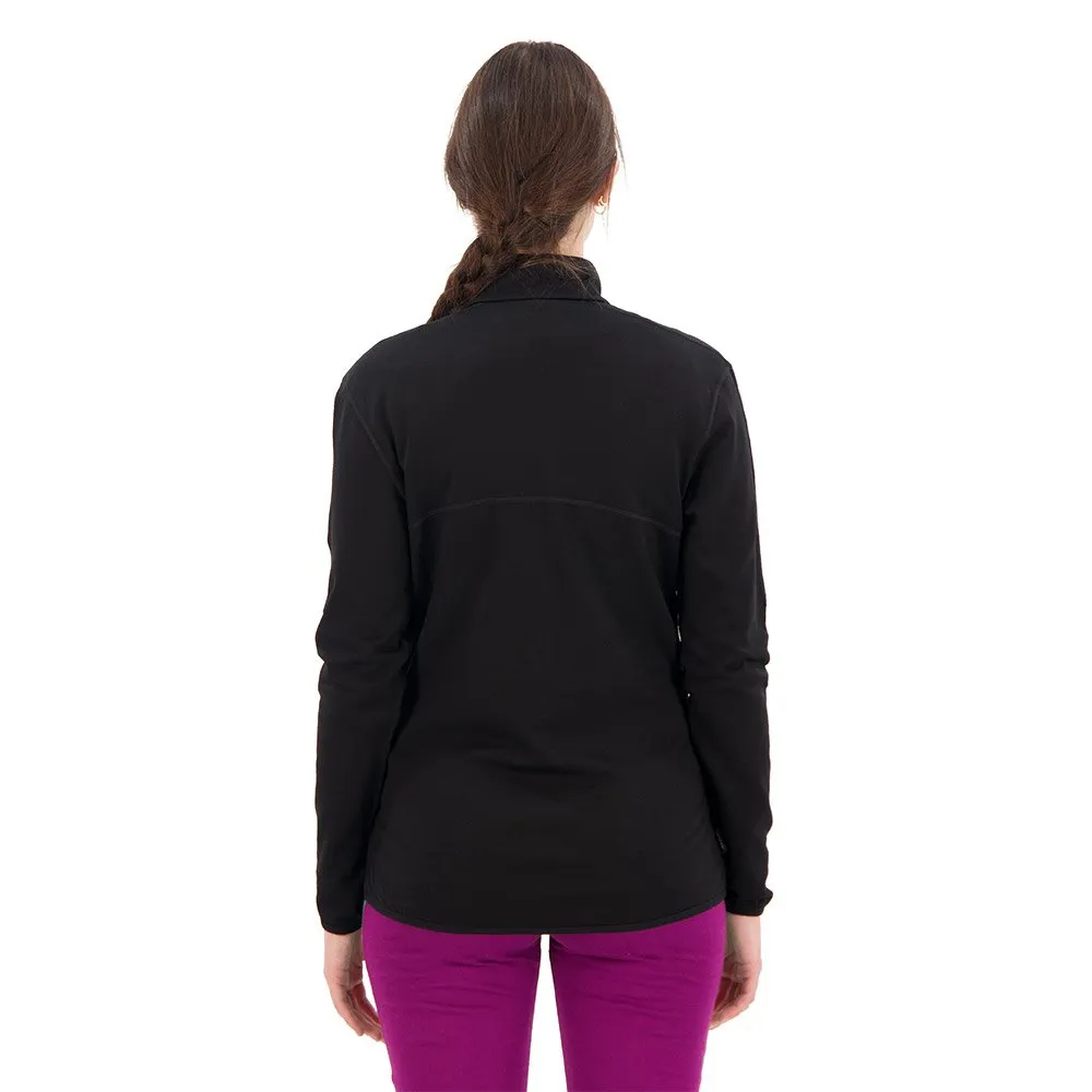 Icebreaker 560 Realfleece Elemental Ii Merino Genser Med Hel Glidelås, Black