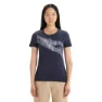 Icebreaker Central Classic St Anton Kortarmet T-skjorte, Midnight navy
